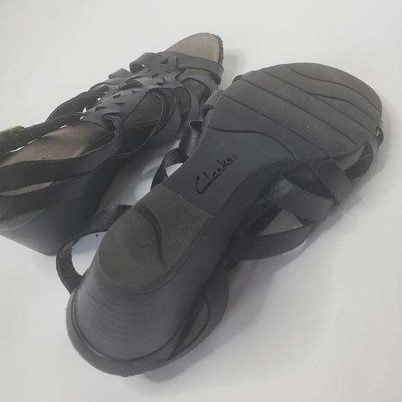 Clarks Women's 8.5 bendables leather sandal - Picture 5 of 8